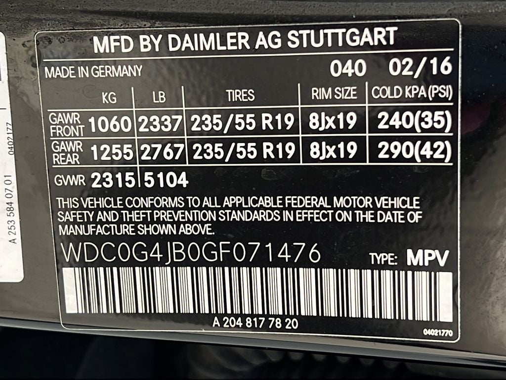 2016 Mercedes-Benz GLC-Class GLC 300