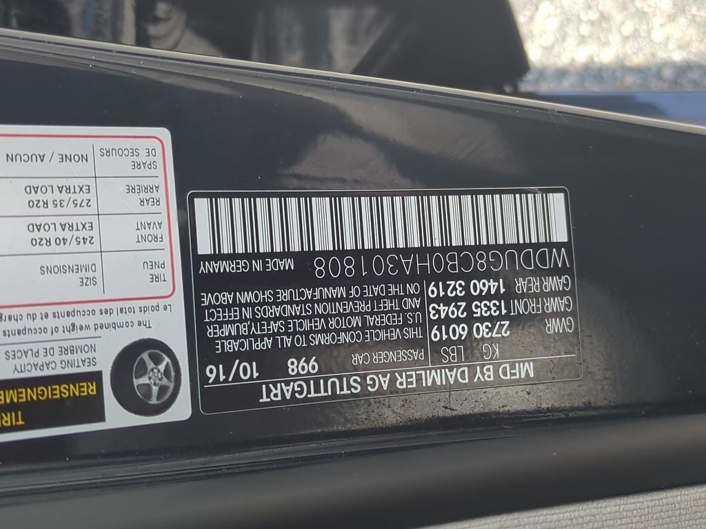 2017 Mercedes-Benz S-Class S 550