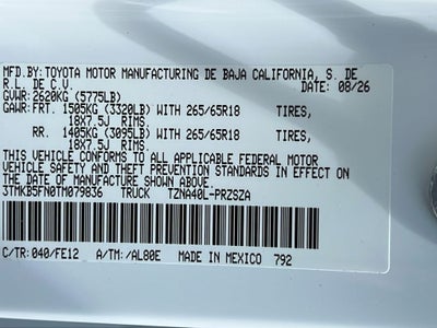 2026 Toyota Tacoma TRD Sport