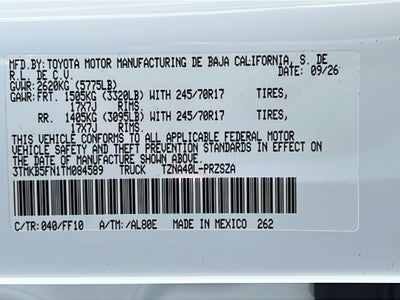 2026 Toyota Tacoma SR5