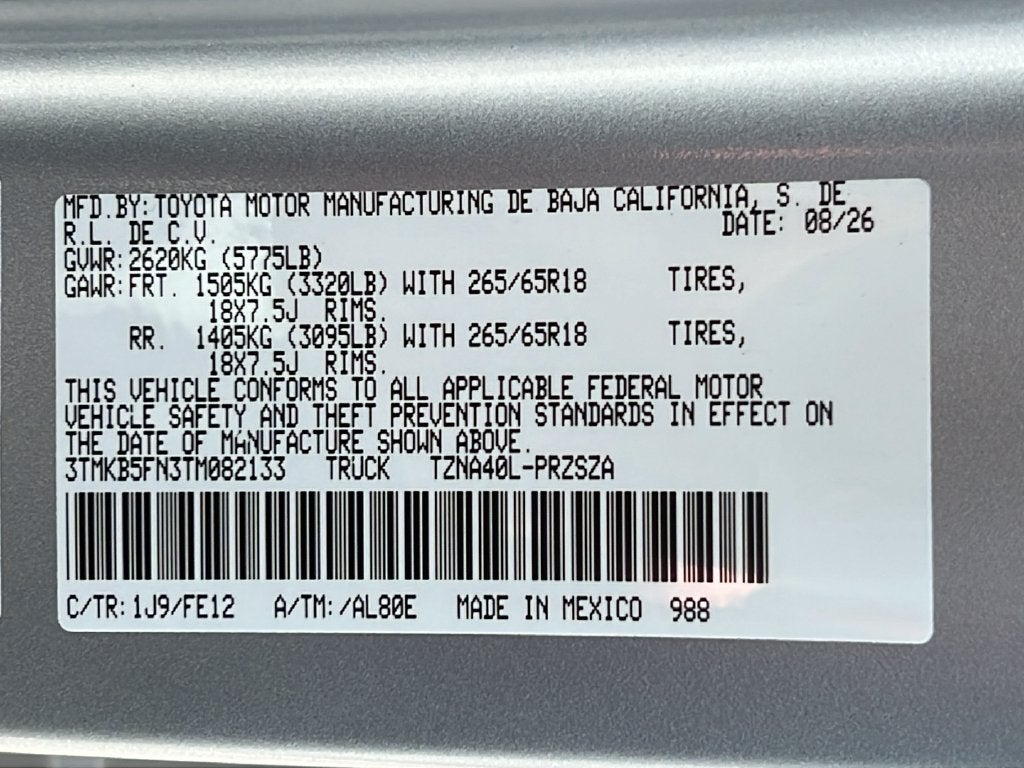 2026 Toyota Tacoma TRD Sport