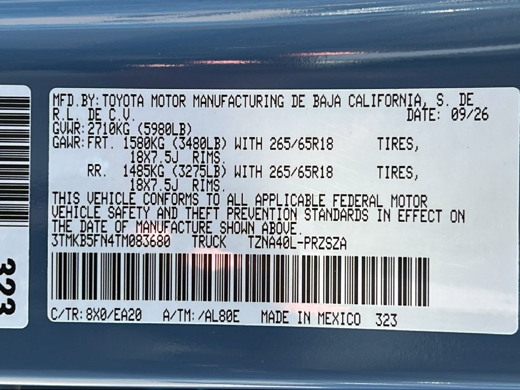 2026 Toyota Tacoma TRD Sport
