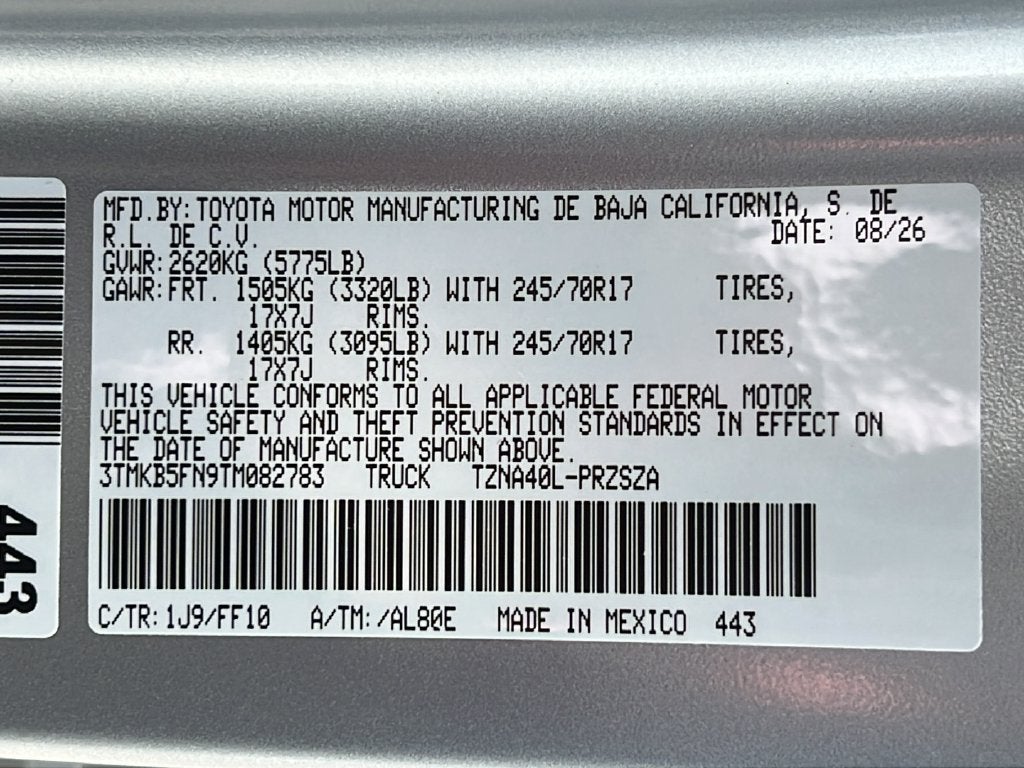 2026 Toyota Tacoma SR5