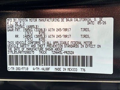 2026 Toyota Tacoma SR5