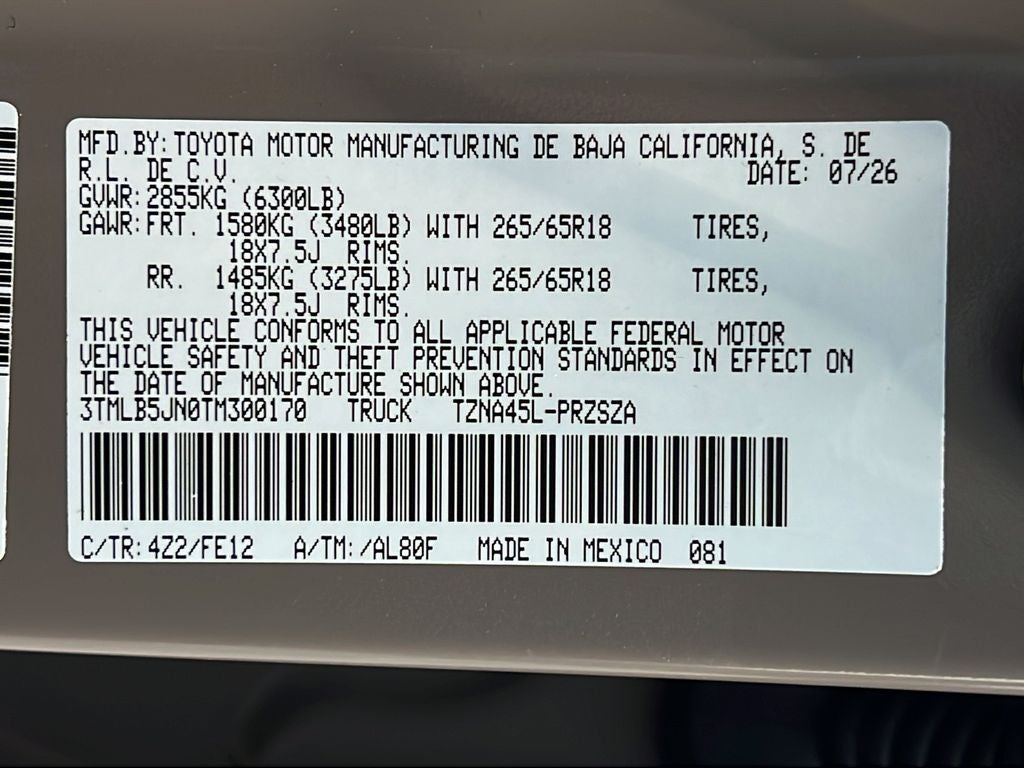 2026 Toyota Tacoma TRD Sport