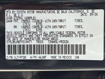 2026 Toyota Tacoma SR5