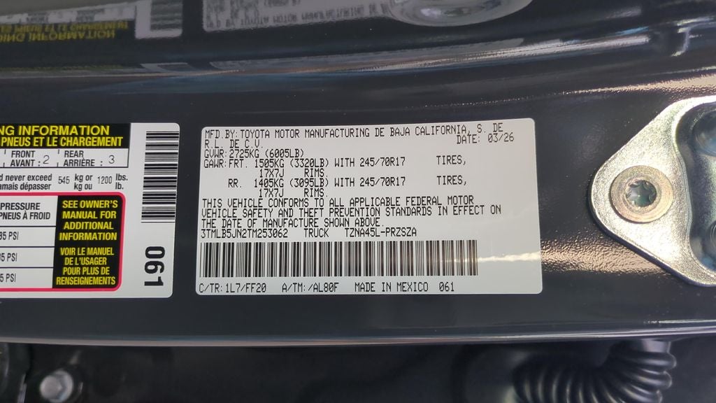 2026 Toyota Tacoma SR5