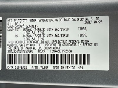 2026 Toyota Tacoma TRD Off-Road