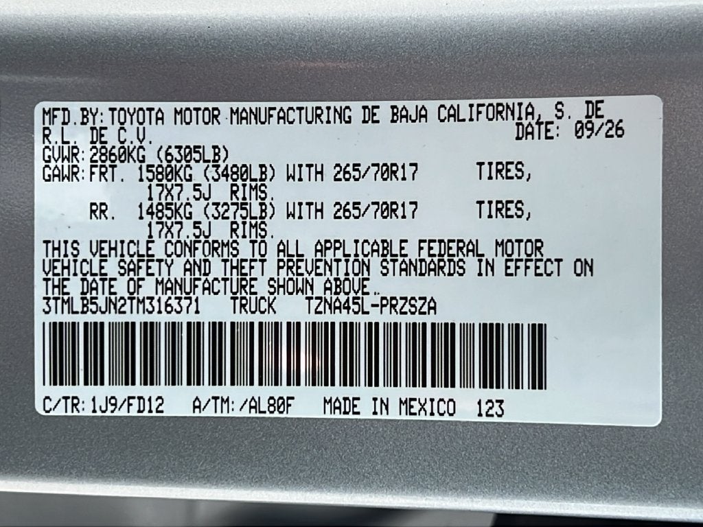 2026 Toyota Tacoma TRD Off-Road