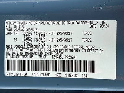 2026 Toyota Tacoma SR5