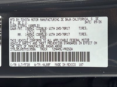2026 Toyota Tacoma SR5