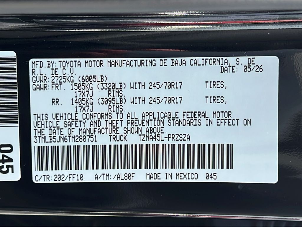 2026 Toyota Tacoma SR5