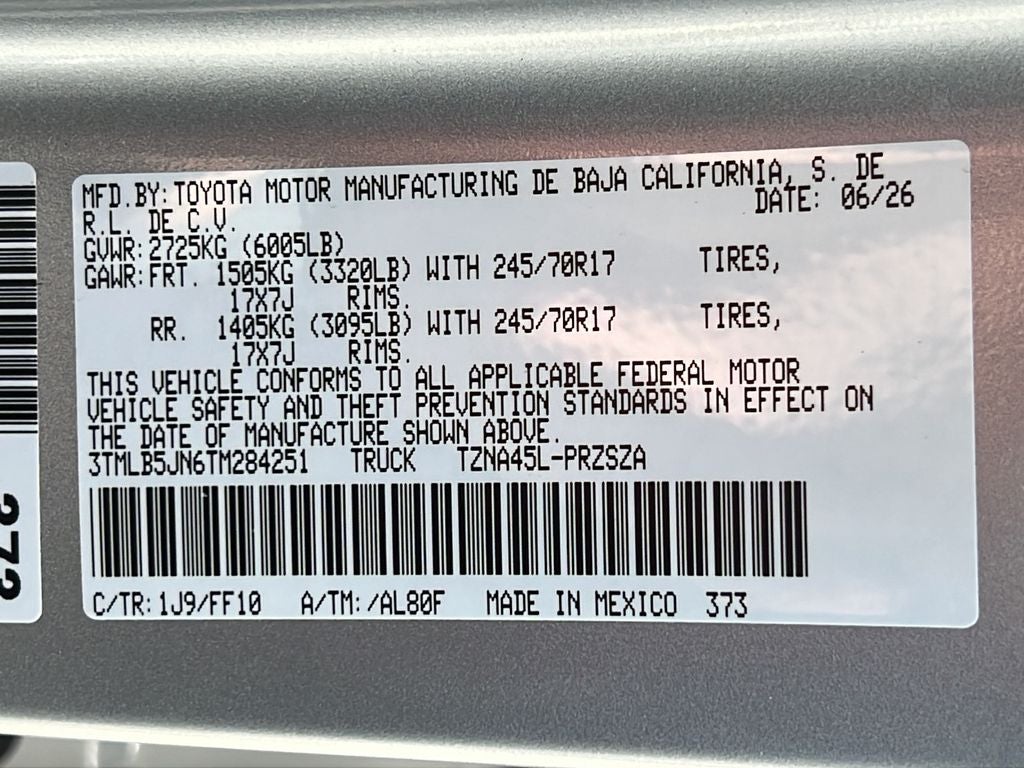 2026 Toyota Tacoma SR5