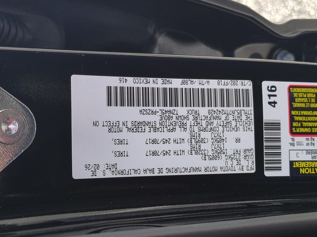 2026 Toyota Tacoma SR5