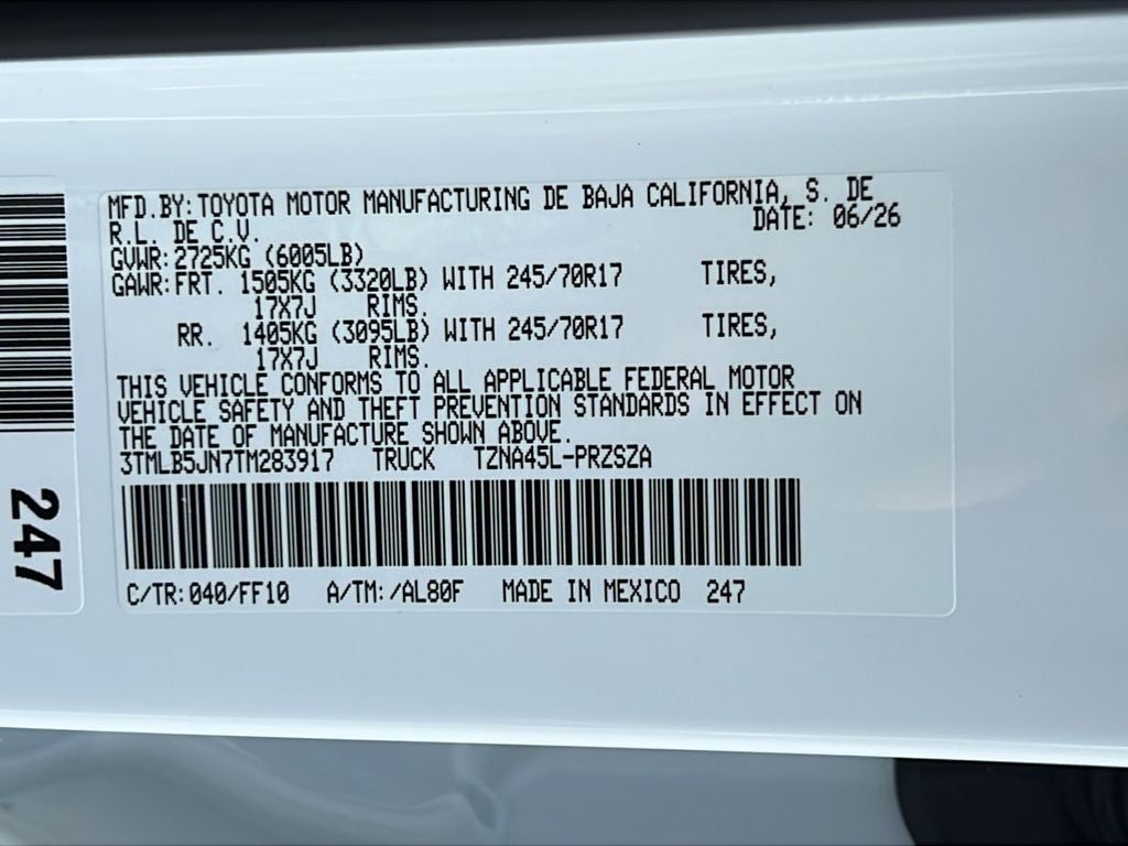 2026 Toyota Tacoma SR5