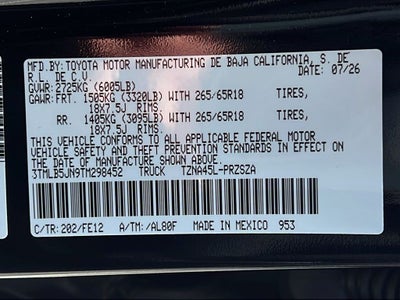 2026 Toyota Tacoma TRD Sport