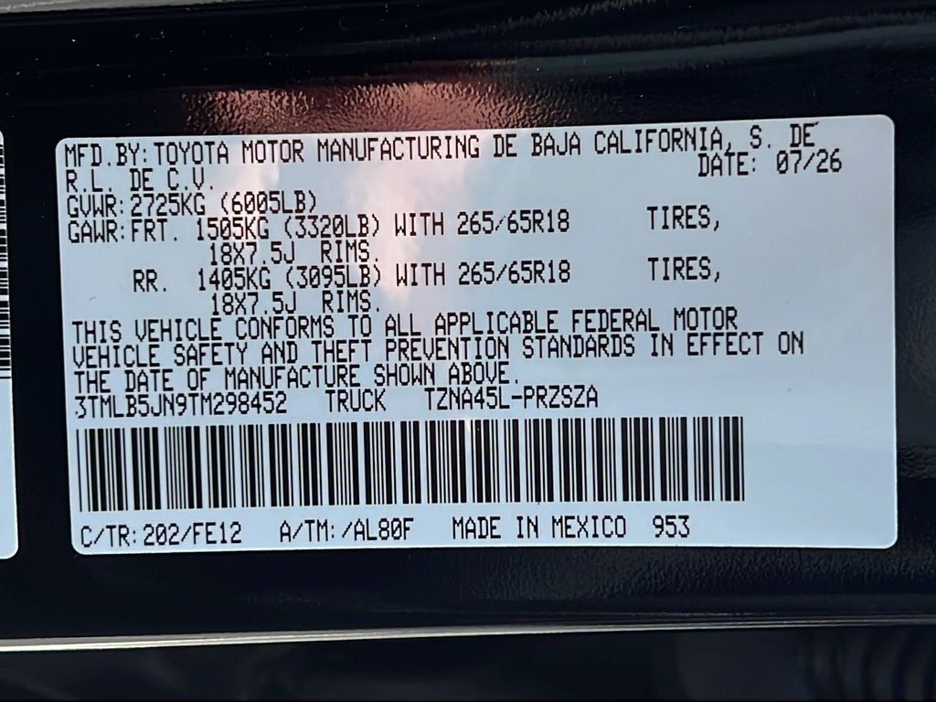 2026 Toyota Tacoma TRD Sport