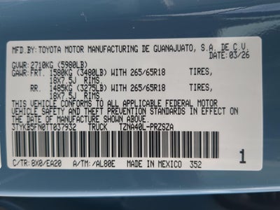 2026 Toyota Tacoma TRD Sport