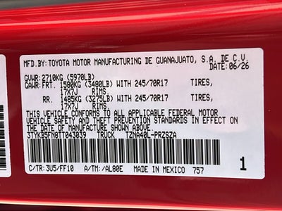 2026 Toyota Tacoma SR5