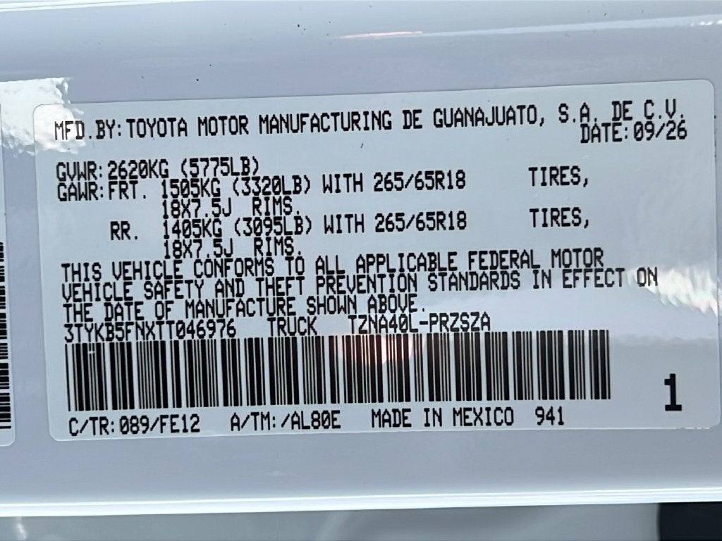 2026 Toyota Tacoma TRD Sport