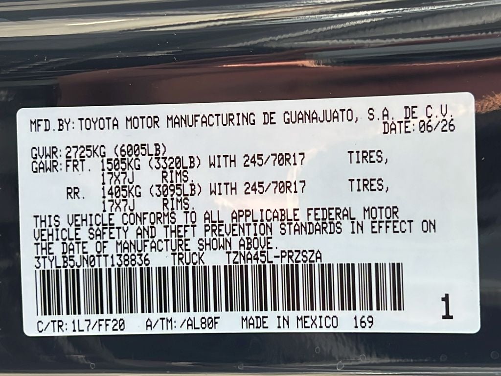 2026 Toyota Tacoma SR5