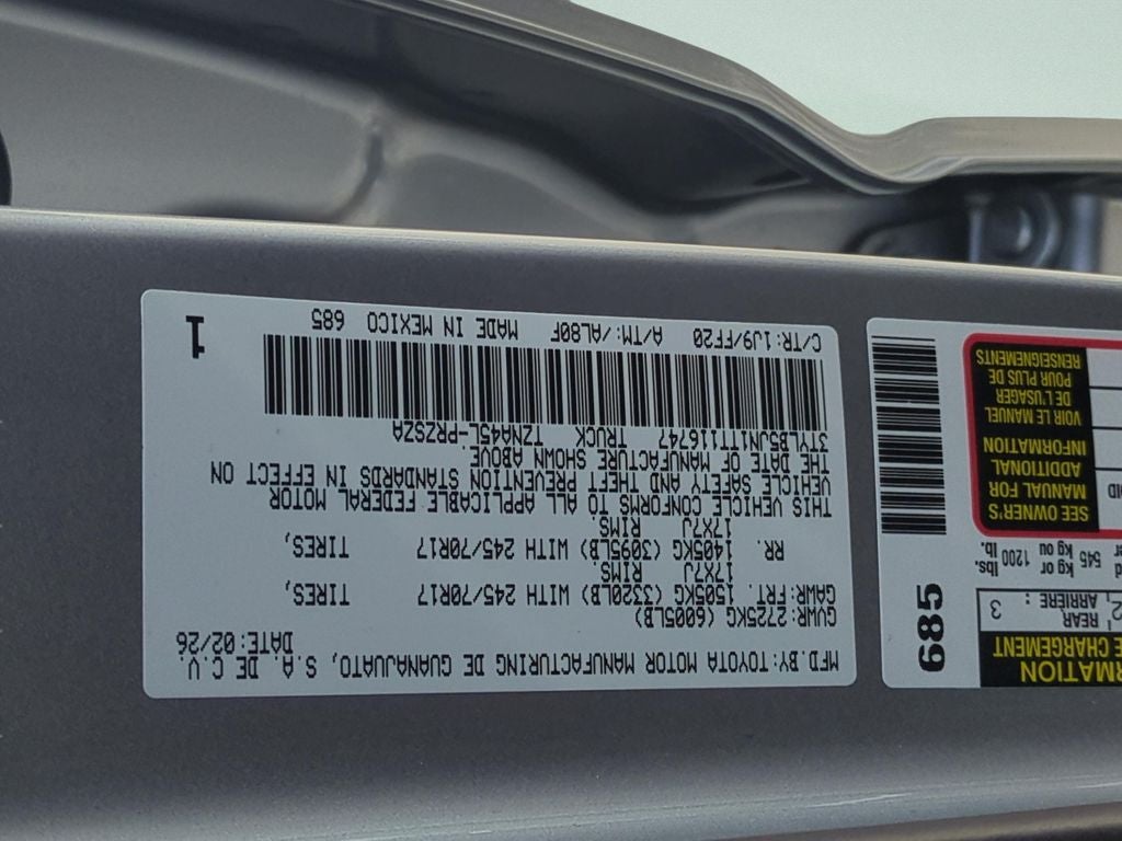 2026 Toyota Tacoma SR5