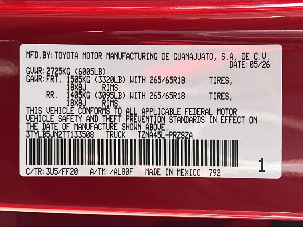 2026 Toyota Tacoma SR5