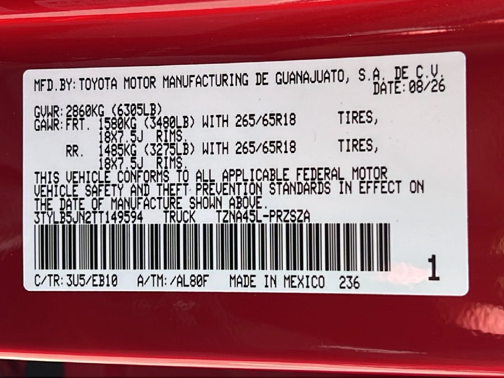 2026 Toyota Tacoma Limited