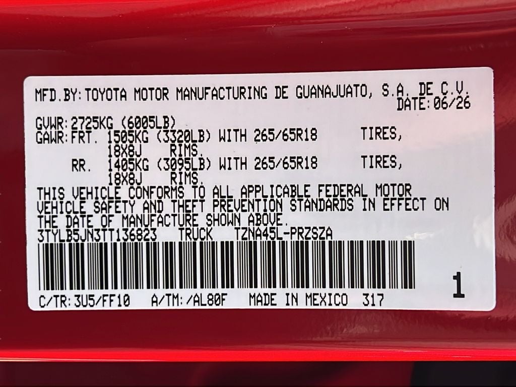 2026 Toyota Tacoma SR5