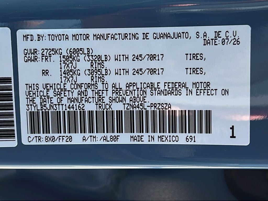 2026 Toyota Tacoma SR5