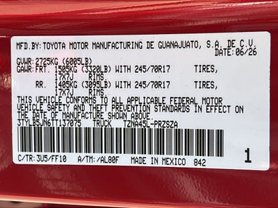 2026 Toyota Tacoma SR5