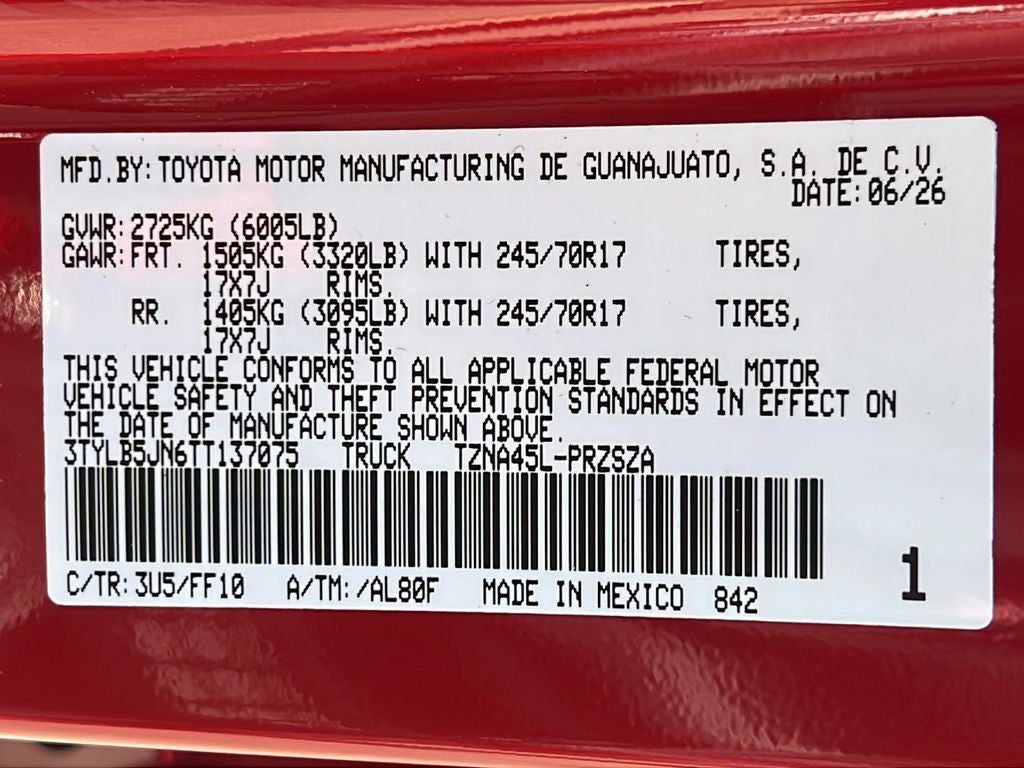 2026 Toyota Tacoma SR5