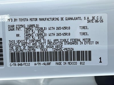 2026 Toyota Tacoma TRD Sport