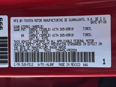 2026 Toyota Tacoma TRD Sport