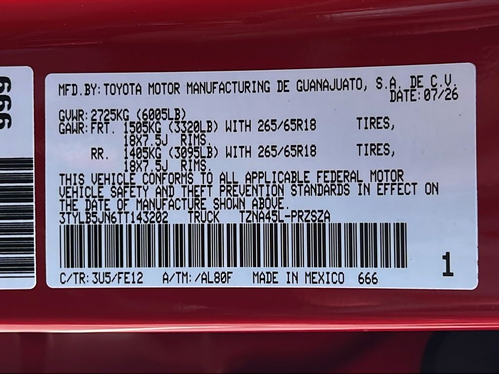 2026 Toyota Tacoma TRD Sport