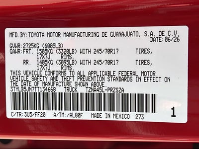 2026 Toyota Tacoma SR5