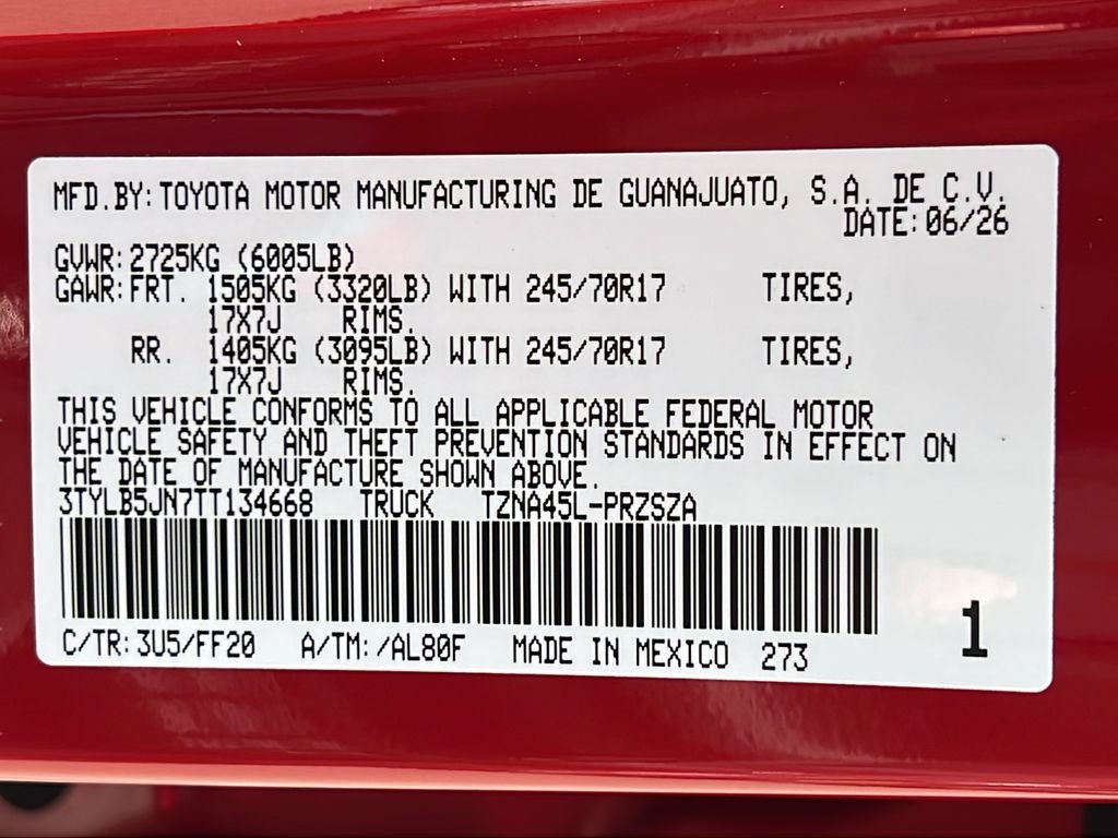 2026 Toyota Tacoma SR5