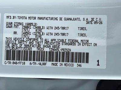 2026 Toyota Tacoma SR5