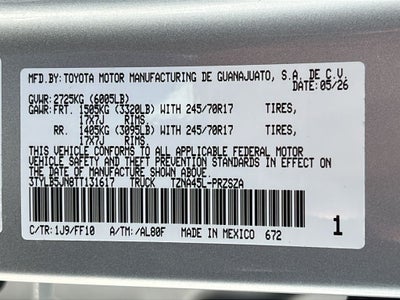 2026 Toyota Tacoma SR5