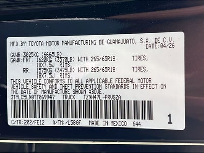 2026 Toyota Tacoma i-FORCE MAX Tacoma TRD Sport