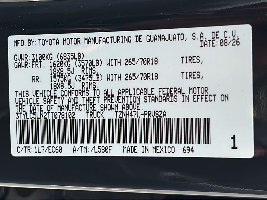 2026 Toyota Tacoma i-FORCE MAX Tacoma Trailhunter