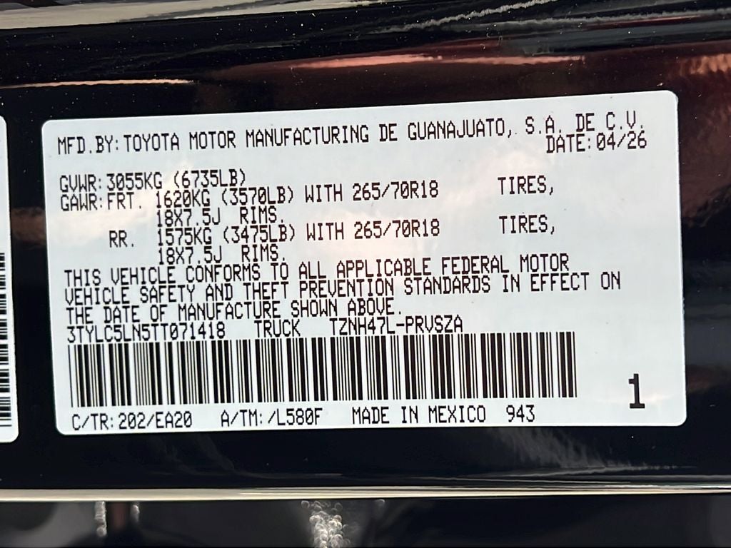2026 Toyota Tacoma i-FORCE MAX Tacoma TRD Off-Road