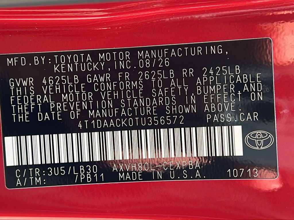 2026 Toyota Camry XSE