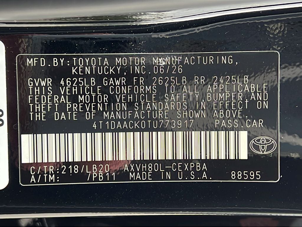 2026 Toyota Camry XSE