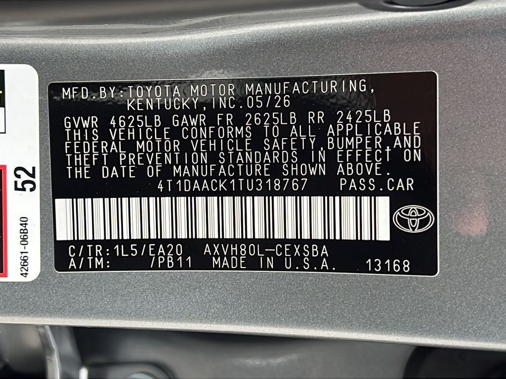 2026 Toyota Camry SE