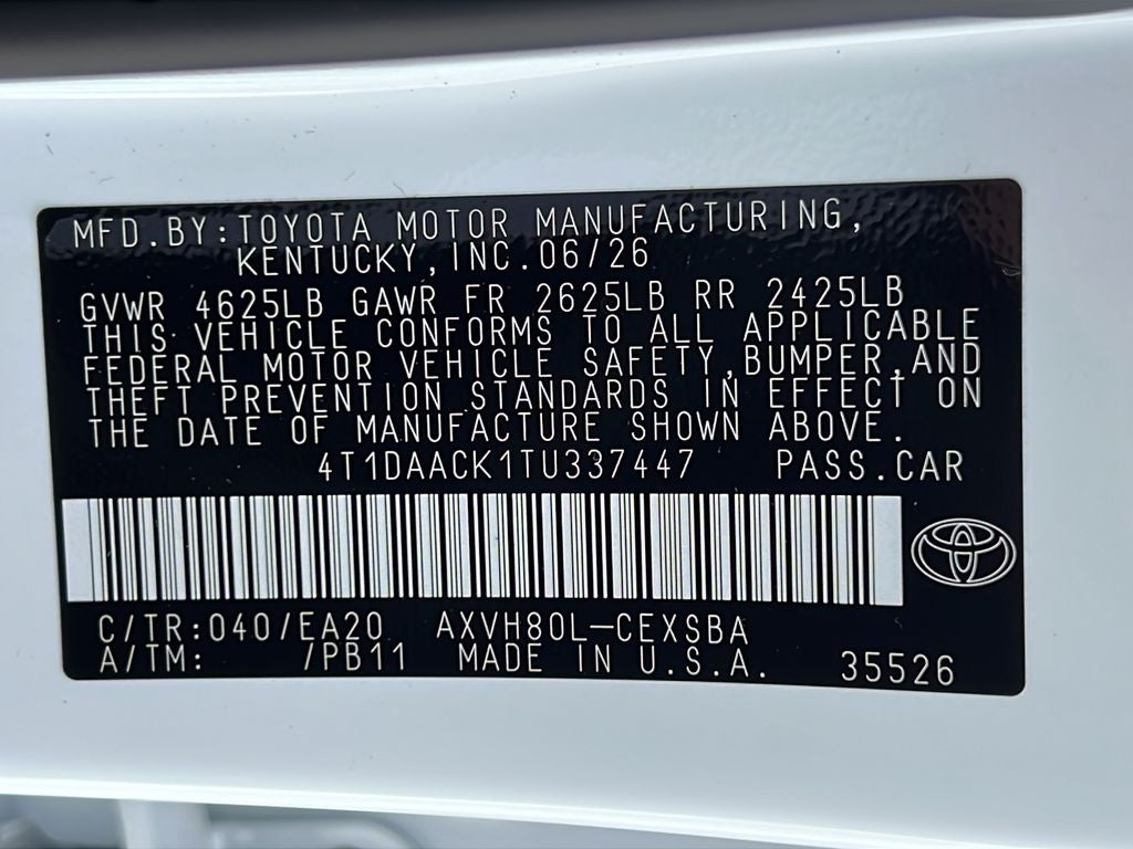 2026 Toyota Camry SE