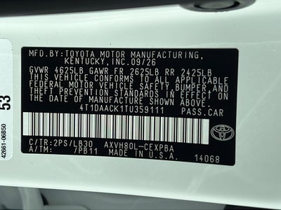 2026 Toyota Camry XSE