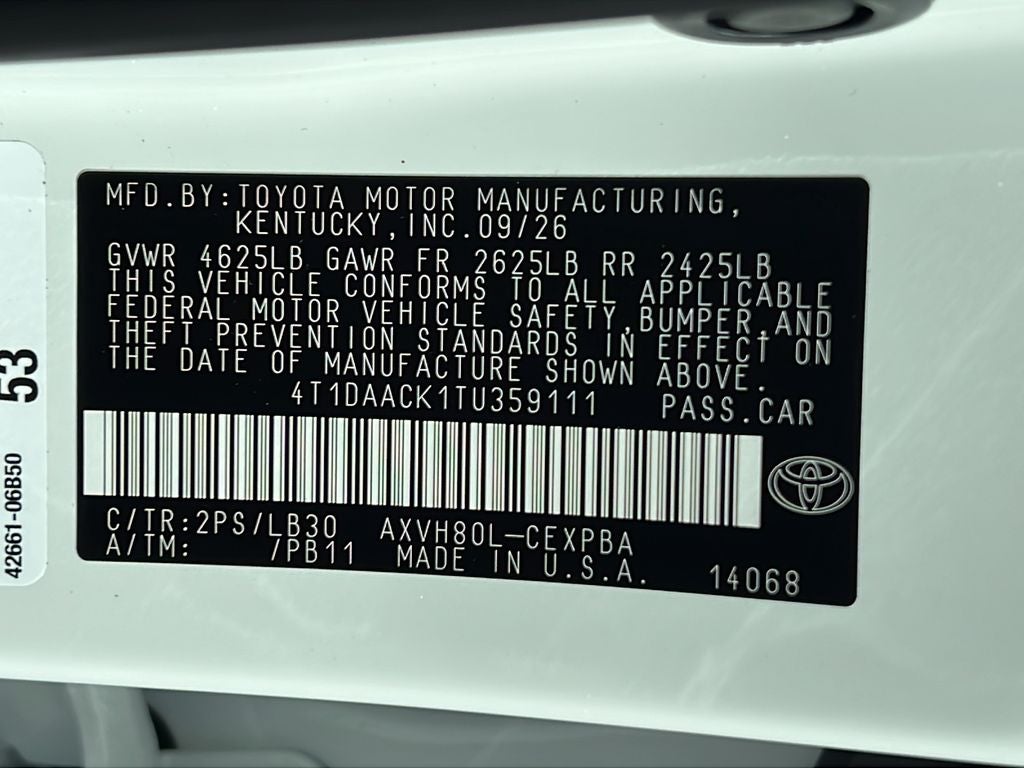 2026 Toyota Camry XSE