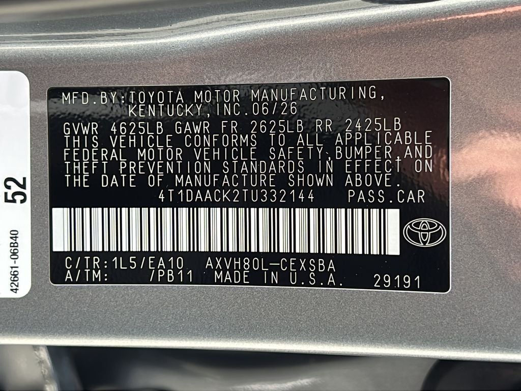 2026 Toyota Camry SE