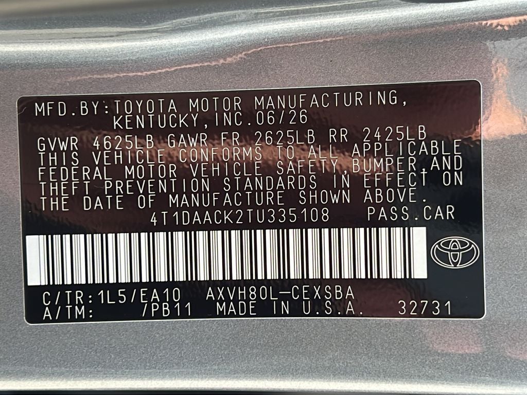2026 Toyota Camry SE